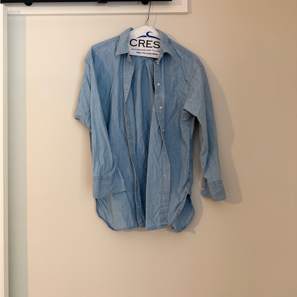 J. Crew Light Blue Relaxed Denim Shirt